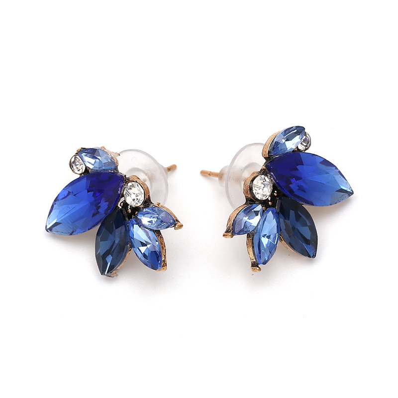 Sweet Women's Crystal Wings Ear Stud Rhinestones Earrings Gift