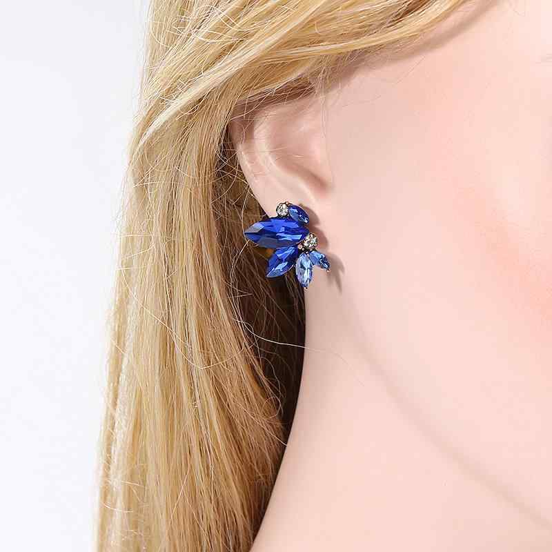 Sweet Women's Crystal Wings Ear Stud Rhinestones Earrings Gift