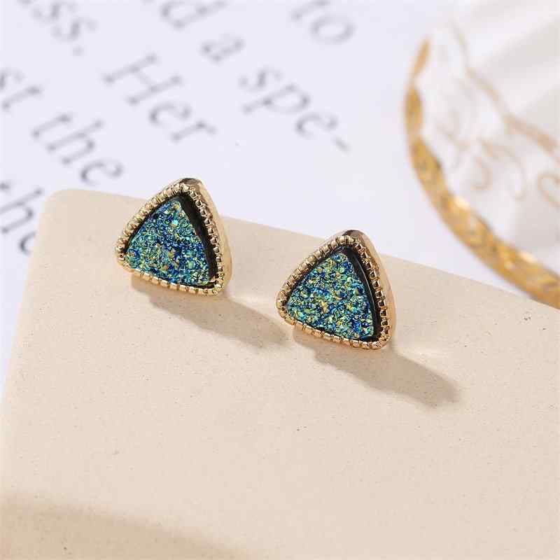 Bohemian Matte Gypsophila Ear Stub Starry Sky Retro Earrings For Women Accessories