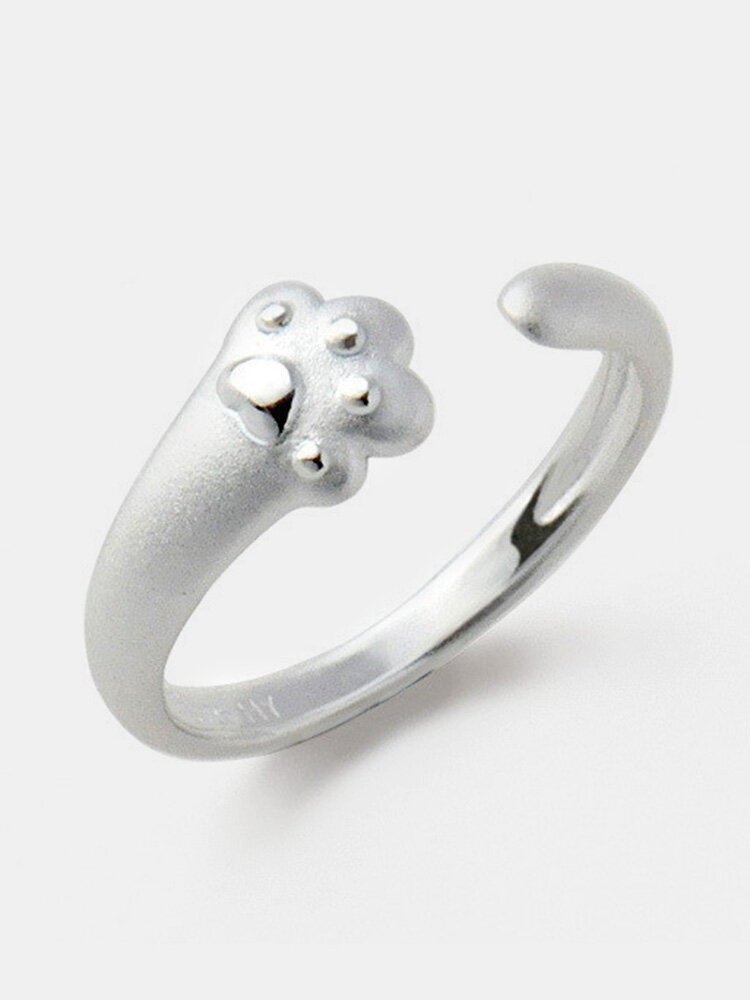 Creative Cat Claw Women Ring Adjustable Open Index Little Finger Tail Ring